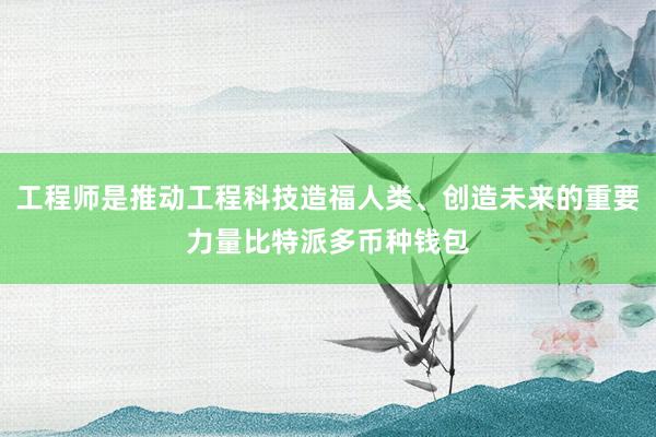 工程师是推动工程科技造福人类、创造未来的重要力量比特派多币种钱包