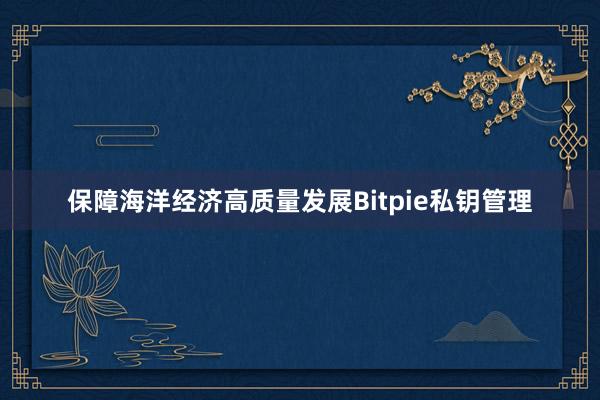 保障海洋经济高质量发展Bitpie私钥管理