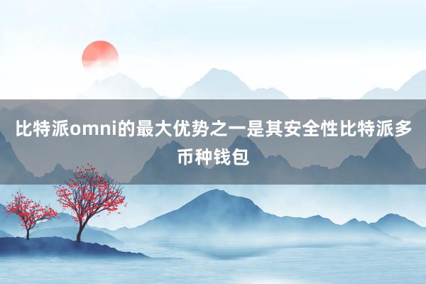 比特派omni的最大优势之一是其安全性比特派多币种钱包