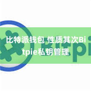 比特派钱包 性质其次Bitpie私钥管理