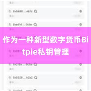 作为一种新型数字货币Bitpie私钥管理