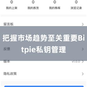 把握市场趋势至关重要Bitpie私钥管理