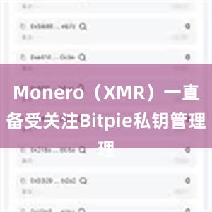 Monero（XMR）一直备受关注Bitpie私钥管理